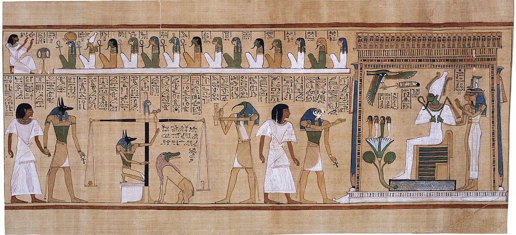 figures from the Egyptian times telling stories