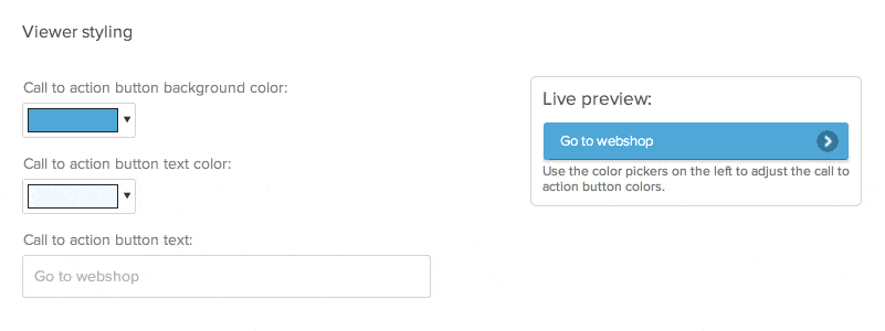 Product Update: Change Default Mouse-Over & CTA Texts 2 Changing the call-to-action button text for product hotspots on group level.