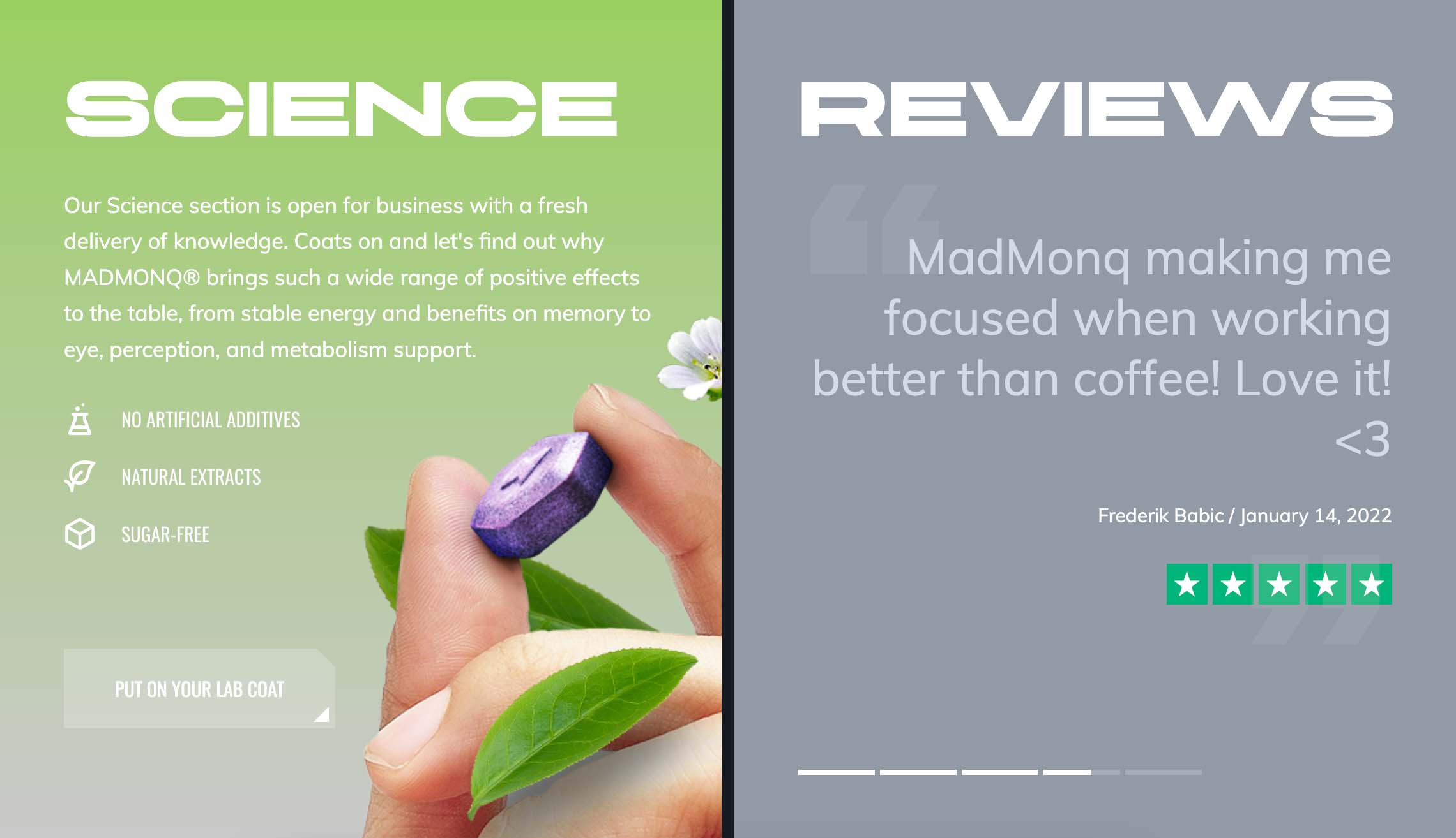 How to Increase and Encourage eCommerce Impulse Buying 5 Review of MadMonq: MadMonq making me focused when working better than coffee! Love it!