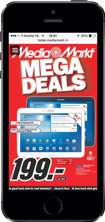 Product Update: Change Default Mouse-Over & CTA Texts 6 New Publitas publication view on iOS devices.