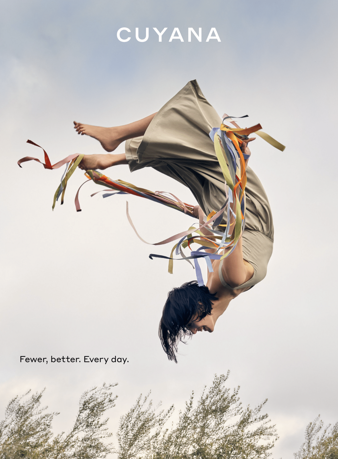 Woman making a twirl in the air, summery vibes.
