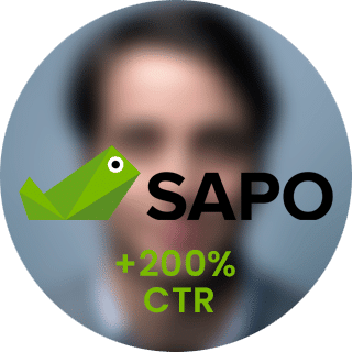 Sapo-logo en -kopie tonen +200 CTR.