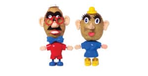 mr and mrs potato head real potatoes with accesories