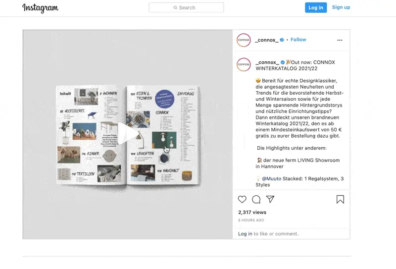 Ramadan Online Catalog Inspiration: Features to Focus On 3 connox catatlog instagram post Publitas
