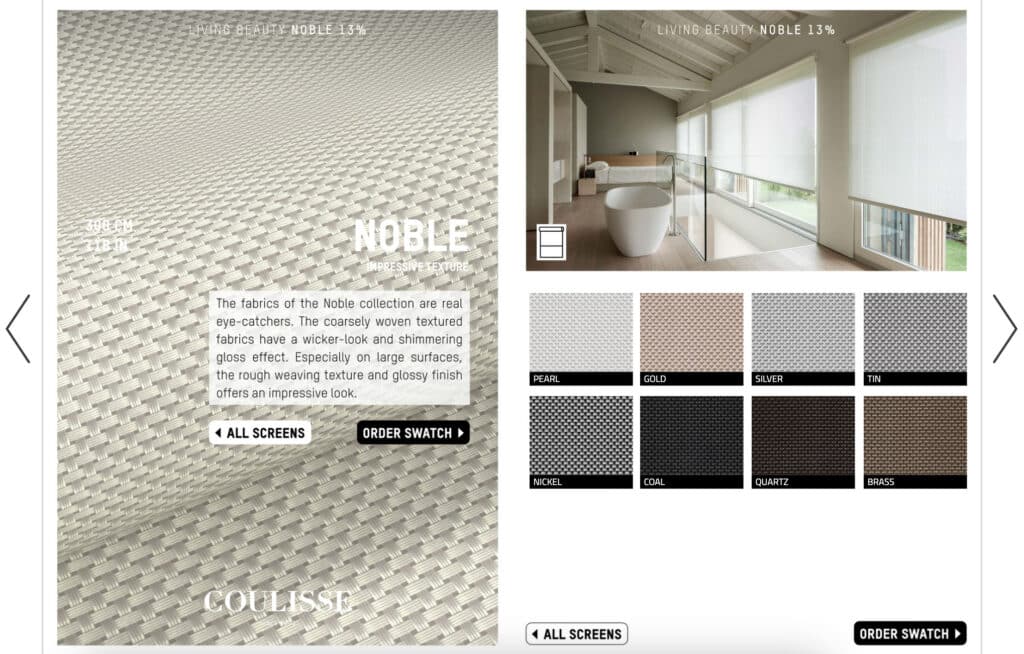 Coulisse — Crafting Interactive Experiences for Customers 4 coulisse digital catalog noble collection Publitas