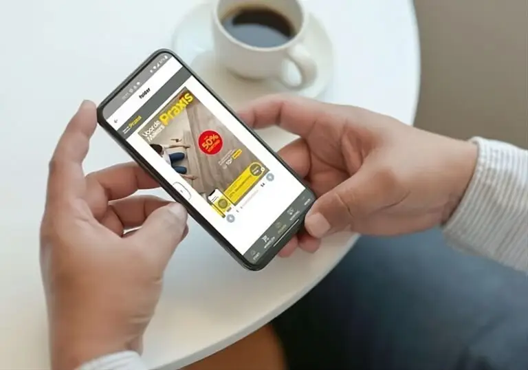 Praxis' digital catalog embedded inside their mobile app.