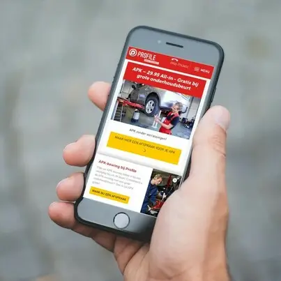 profile website on mobile Publitas