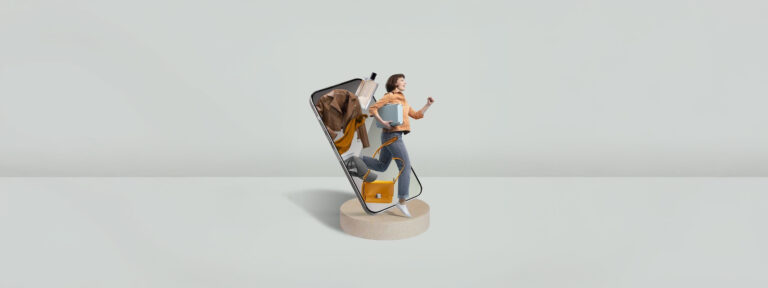 Mobile digital catalog with products representing cost-efficient catalog production