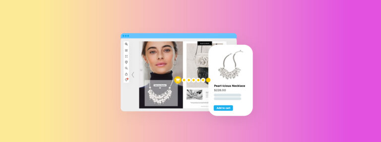 Shoppable digital lookbook interface illustrating how to create a lookbook for ecommerce